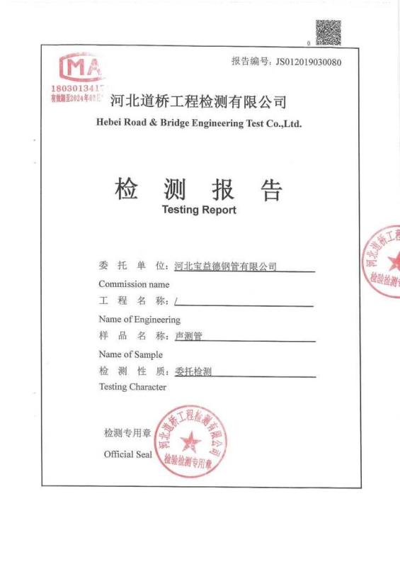 资阳检测报告
